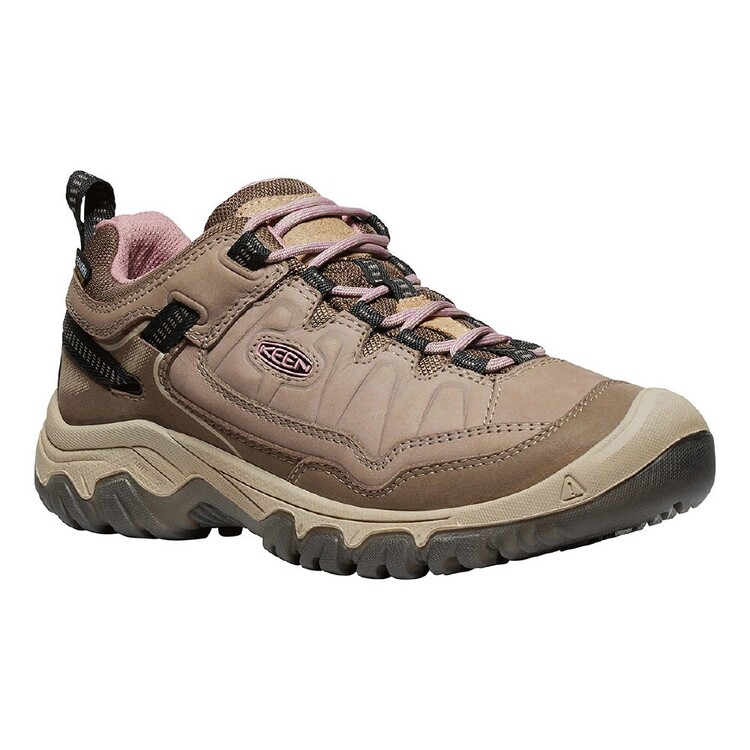 Keen Women's Targhee IV Waterproof Low Hiking Shoes Brindle Nostalgia Rose