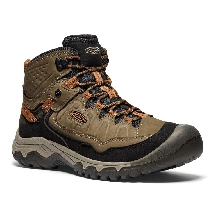 Keen Men's Targhee IV Waterproof Mid Hiking Boots Sea Turtle Roasted Pecan