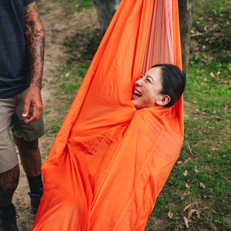 Orange Hammaock Ranch Mountain Designs Lightweight Double Hammock Orange Double | Anaconda
