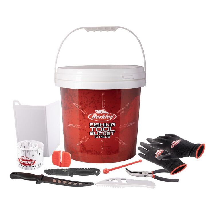 Tool Catching Bucket Berkley 10 Piece Fishing Tool Bucket Red & White | Anaconda