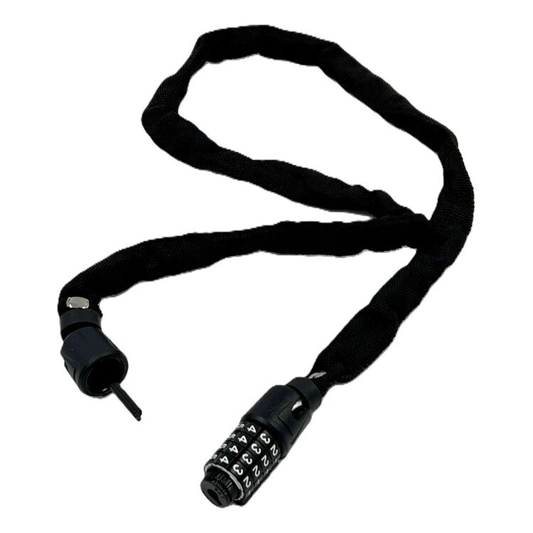 JetBlack Combination Bike Lock Chain Multicoloured