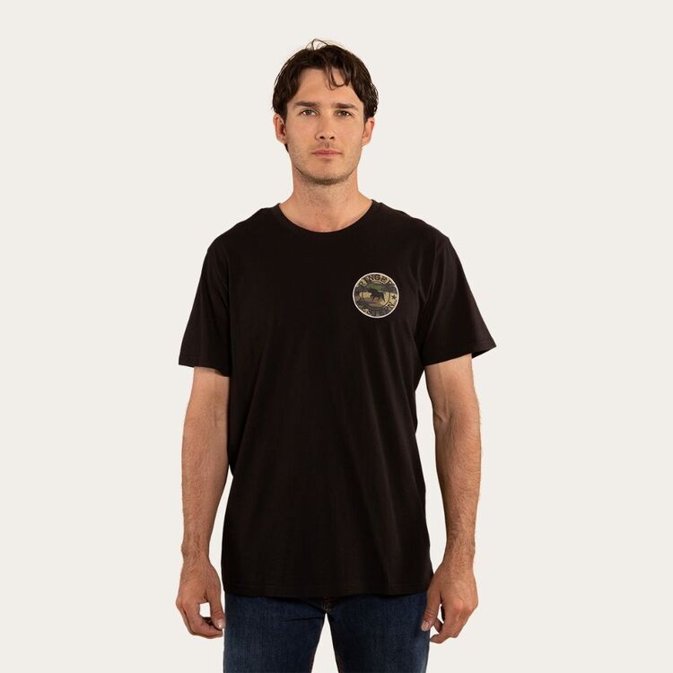 Ringers Western Men's Signature Bull Tee Black Camo