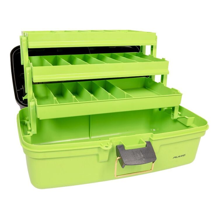 Plano 3 Tray Tackle Box Green & Black | Anaconda Plano 3 Tray Tackle Box Green & Black | Anaconda