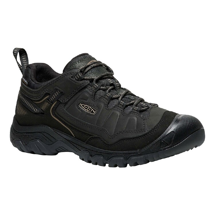 Keen Men's Targhee IV Waterproof Low Hiking Shoes Triple Black