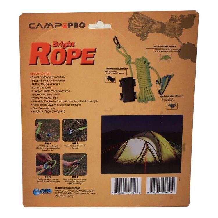 Bright Light up 5M rope Green