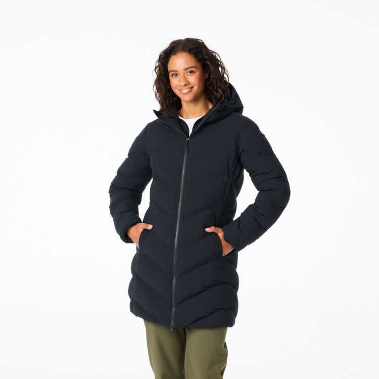 Cape Women's Frankie Long Puffer Jacket Black