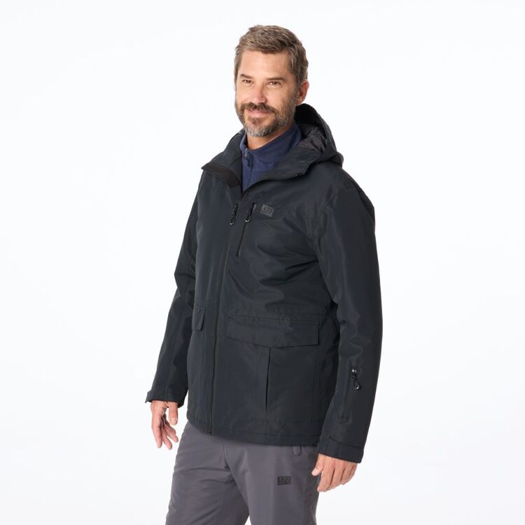 37 Degrees South Men's Freeride Snow Jacket Black