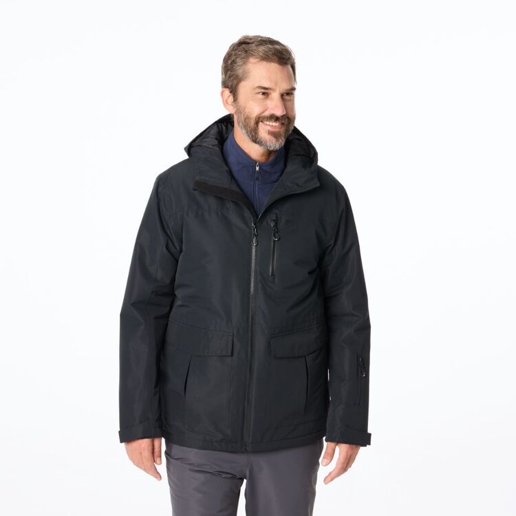 37 Degrees South Men's Freeride Snow Jacket Black - Main Image