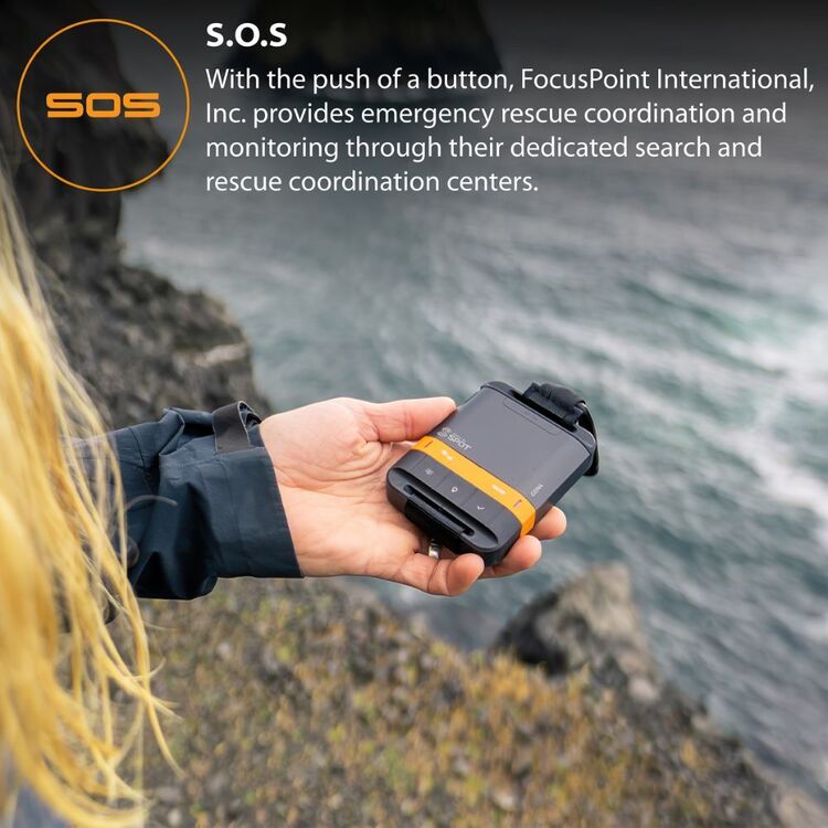 SPOT Gen4 Persoonlijke Tracker – GPS-satellietapparaat, Zwart/Oranje, Voor Noodgevallen En Buitenactiviteiten