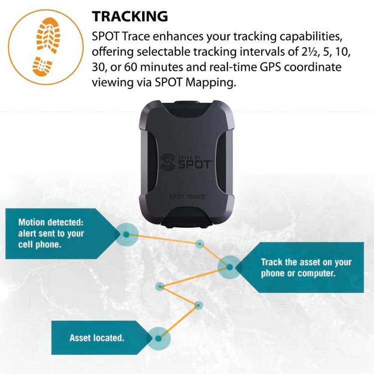 SPOT Trace GPS Tracker Black Spot trace gps tracker black