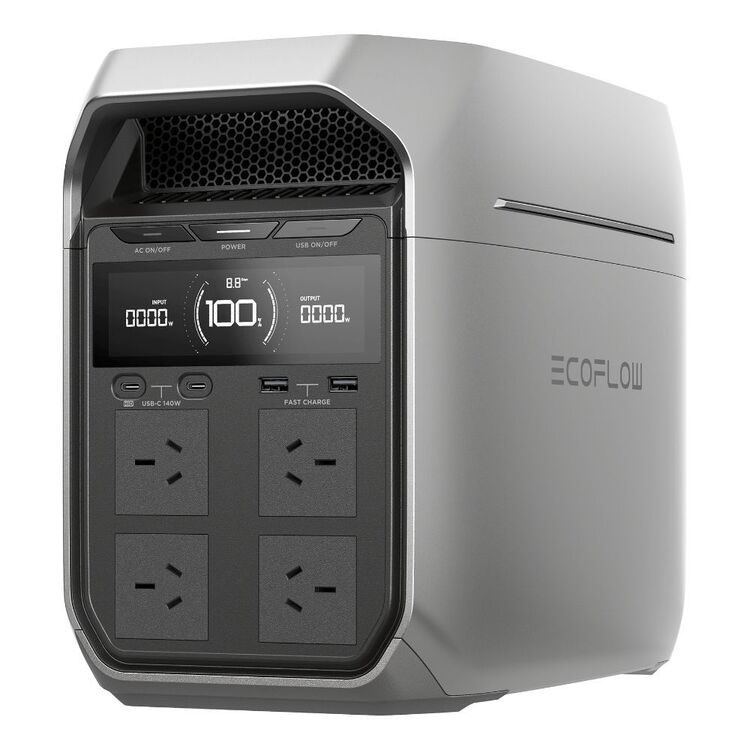 EcoFlow Delta 3 Plus 1800W Power Station Black Grey Ecoflow delta 3 plus 1800w power station black grey