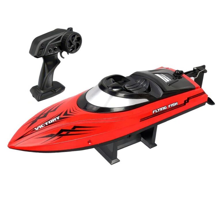 Remote Control Racing Yatch High Speed RC 2.4GHz Boat - +25k/h Remote Control Racing Boat Red ...