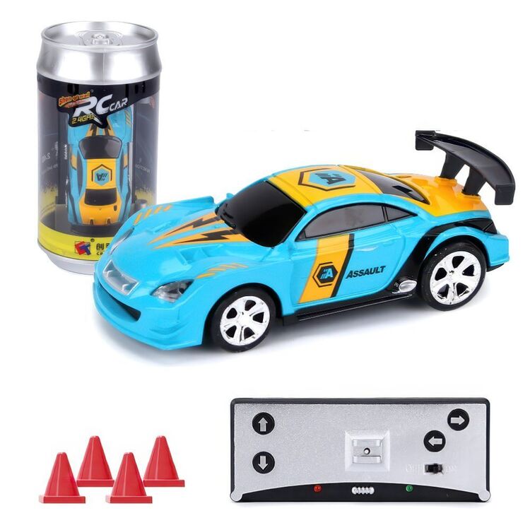 Mini Race 2.4 G RC Can Car with Remote Control and App Control Blue ...