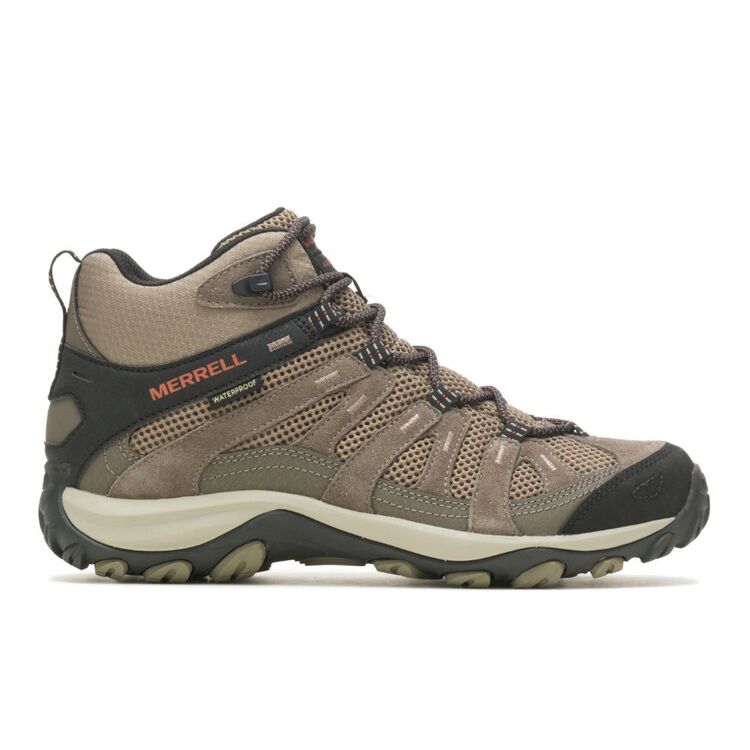 Merrell Men's Alverstone Waterproof Mid Hiking Boots Boulder Brindle