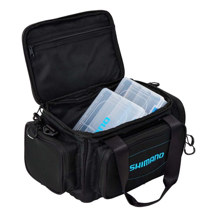 anaconda shimano tackle bag A padded shoulder strap allows anglers to carry as much as tackle as needed without sacrificing comfort Shimano Medium Tackle Bag Black