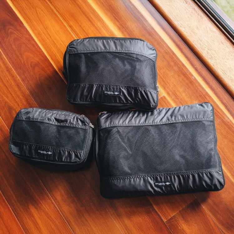 Cascade Packing Cube Mountain Designs Compression Packing Cubes 3 Pack Black | Anaconda