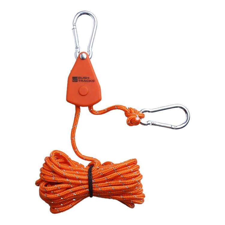 Reflective Ratchet Adjustable Grow Light Tent Rope Hanger Camping Awning Rope