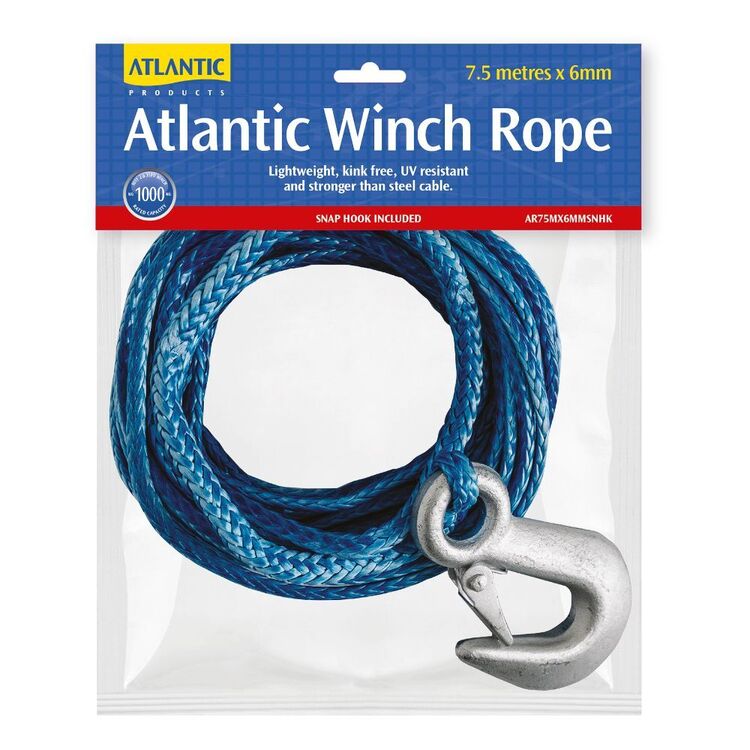 Dynamite Rope Atlantic 7.5m x 6mm Dyneema Rope With Dacromet Snap-Hook | Anaconda