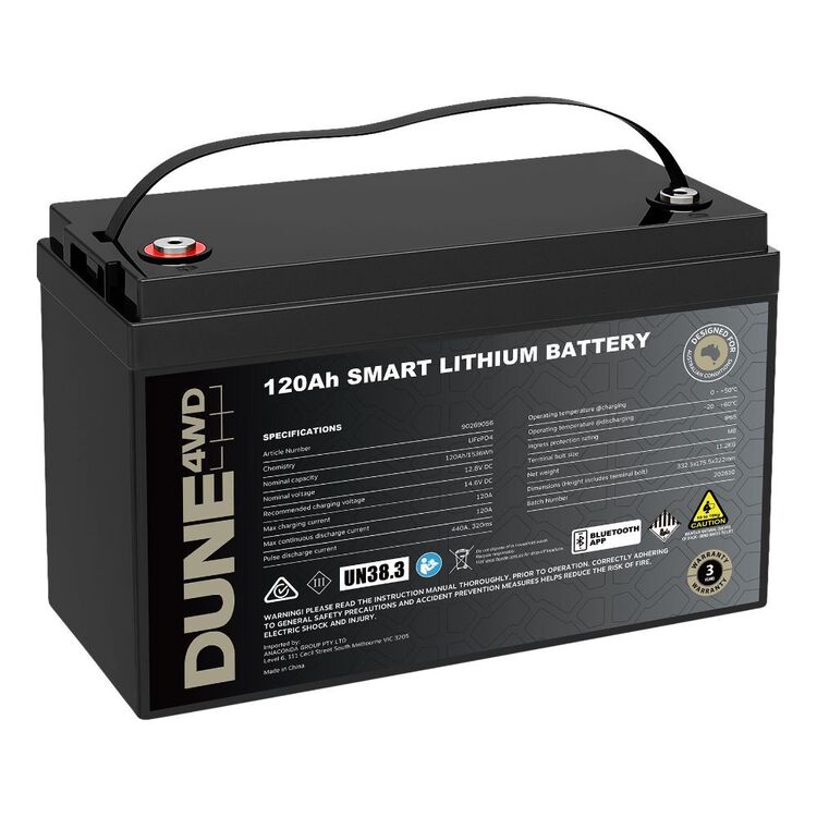 Bettery Rack Dune 120Ah Smart Lithium Battery Black | Anaconda