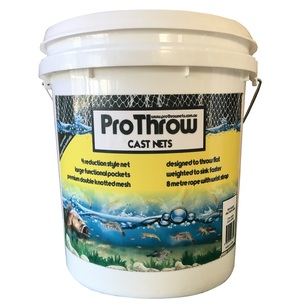 ProThrow 10 Foot Top & Bottom Pocket Cast Net 1In/10Ft