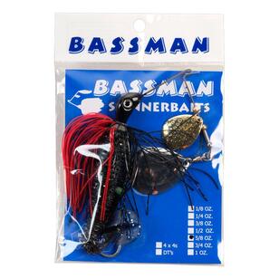 Bassman Codman Pre-Rigged 5/8oz Spinnerbait Black / Red