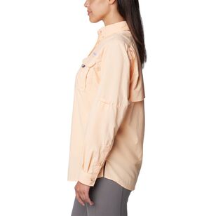 Columbia Women's Bahama PFG Shirt Peach Fizz M