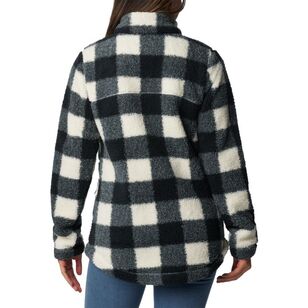 Columbia Women's West Bend Full Zip Fleece Jacket Chalk Check Print