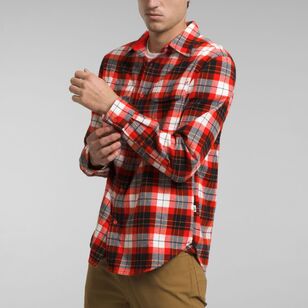 The North Face Men's Arroyo Lightweight Flannel Shirt Red Medium Icon Plaid