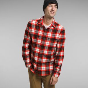 The North Face Men's Arroyo Lightweight Flannel Shirt Red Medium Icon Plaid