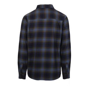 Cape Men's Long Sleeve Flannel Shirt Dark Blue