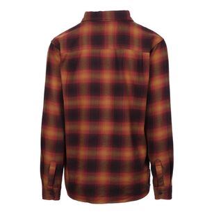 Cape Men's Long Sleeve Flannel Shirt Rust