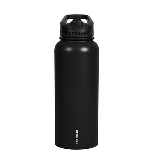 Fifty/Fifty Stainless Steel Insulated Water Bottle 1L Matte Black 1 l
