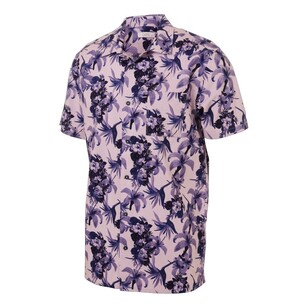 Cape Men's Floral Shirt Mauve