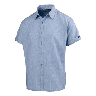 Mountain Designs Men's Zanzibar Short Sleeve Shirt Blue