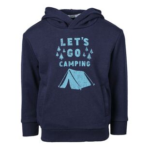Cape Boy's Let's Go Camping Hoodie Navy