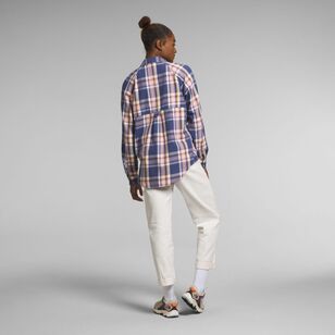The North Face Women's Set Up Camp Flannel Cave Blue