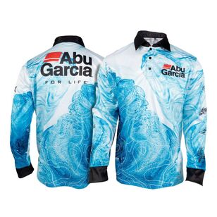 Abu Garcia Blue Sublimated Fishing Shirt