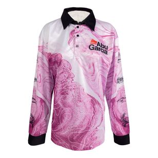 Aby Garcia Tropographic Pink Kids Sublimated Fishing Shirt