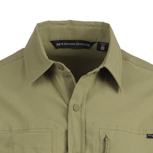 Mountain Designs Men's Mission Multi Long Sleeve Shirt Olive