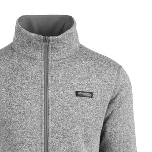 Mountain Designs Mens' Ambler II Full Zip Fleece Jacket Charcoal Marle