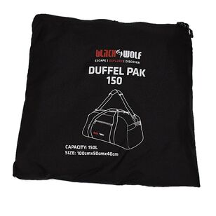 Blackwolf Packaway Duffle Pack 150L Black no size