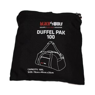 Blackwolf Packaway Duffle Pack 100L Black no size