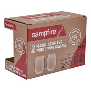 Campfire Tritan White Wine Glass 2 Pack Clear