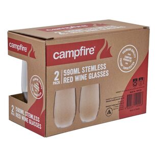 Campfire Tritan Red Wine Glass 2 Pack Clear