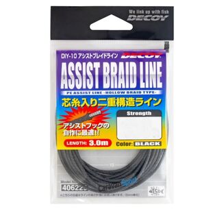 Decoy Assist Braid Line 150LB/3M Black 150Lb/3M