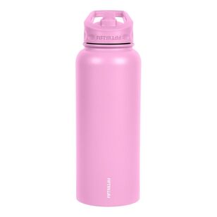 Fifty/Fifty Water Bottle With Straw Lid 1L Pink 1l