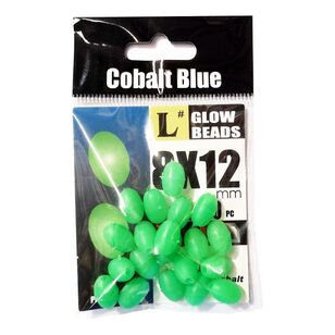 Cobalt Blue Lumo Soft Beads Green