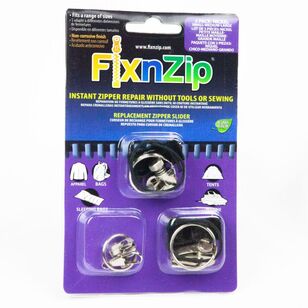 Fixnzip 3 Pack Replacement Zip Slider Silver