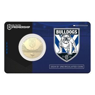 NRL Canterbury-Bankstown Bulldogs $1 Team Coin in Card