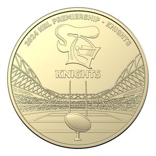 NRL Newcastle Knights $1 Team Coin in Card